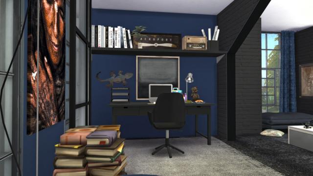 Brick & Steel - The Study для The Sims 4