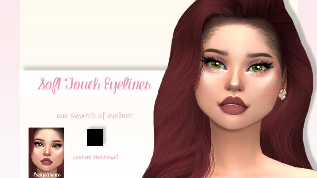 Soft Touch Eyeliner для The Sims 4