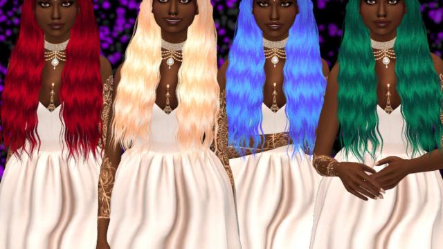 Bonus recolor of Stealthic's Cadence hair для The Sims 4