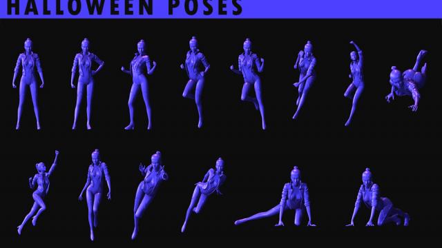 Halloween poses Power