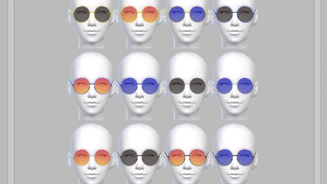 Boho Circle Sunglasses for The Sims 4