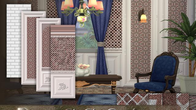 Two Tone Paneling in mistyrose для The Sims 4