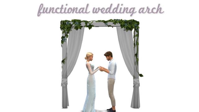 Holy Marchrimony Wedding Arches for The Sims 4