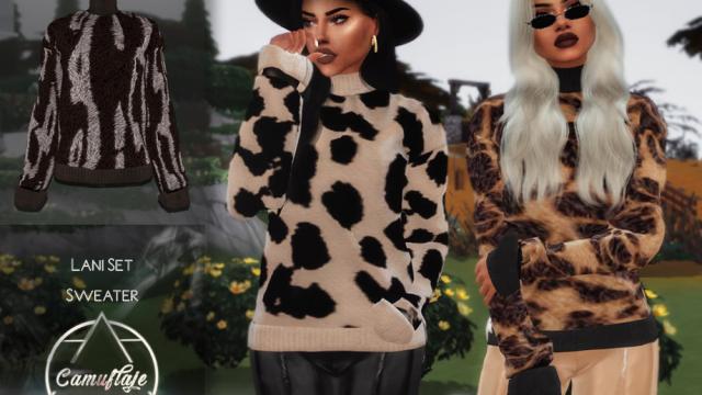 Camuflaje - Lani Set (Sweater) for The Sims 4