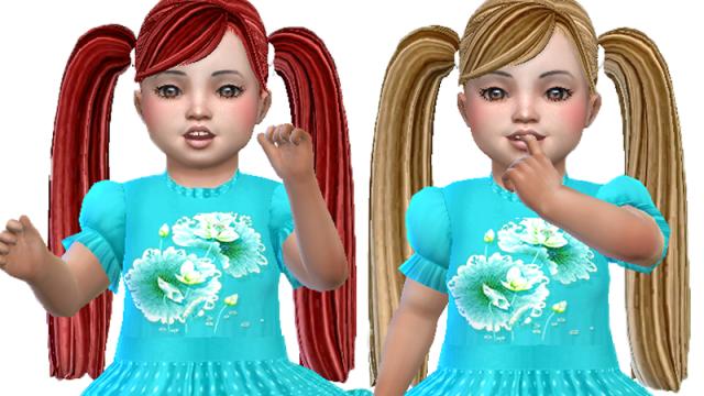 Long pony tales for toddlers for The Sims 4