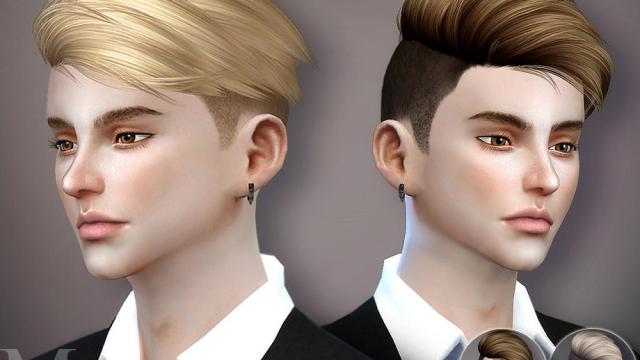 sclub ts4 hair Eric n22 for The Sims 4