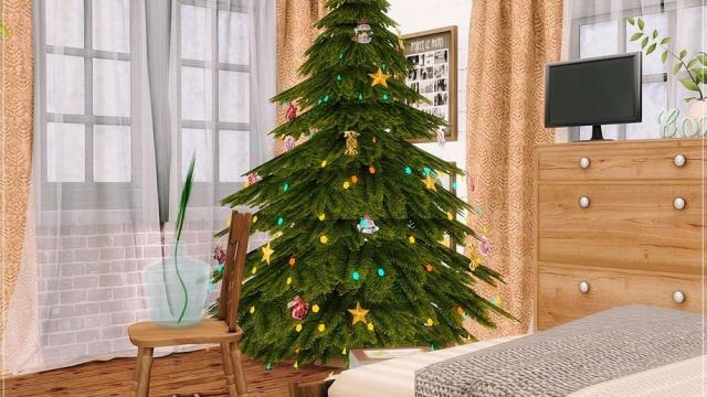 Holiday Season - Bedroom для The Sims 4