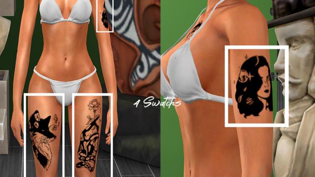 WinterxBakkoush - Eunwoo Tattoo for The Sims 4