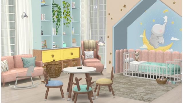 Lily nursery *child & toddlers furniture* for The Sims 4