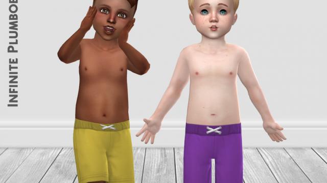 IP Toddler Swim Trunks для The Sims 4