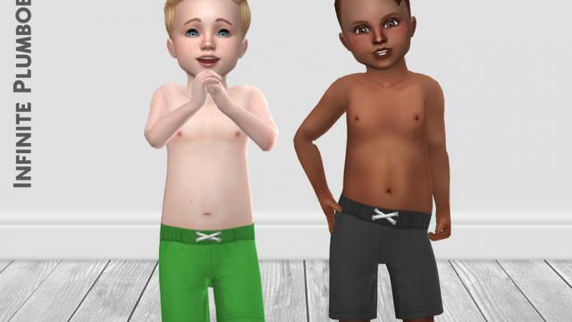 IP Toddler Swim Trunks для The Sims 4