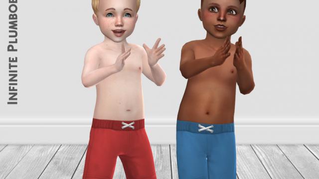 IP Toddler Swim Trunks для The Sims 4