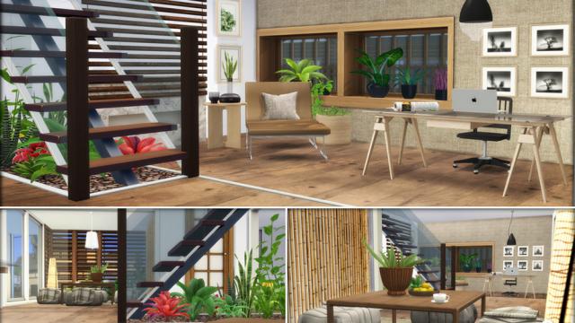 Zen Office (Room) для The Sims 4