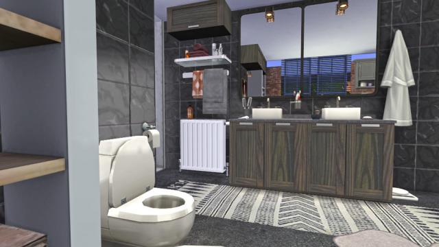 Brick & Steel - The Bath для The Sims 4