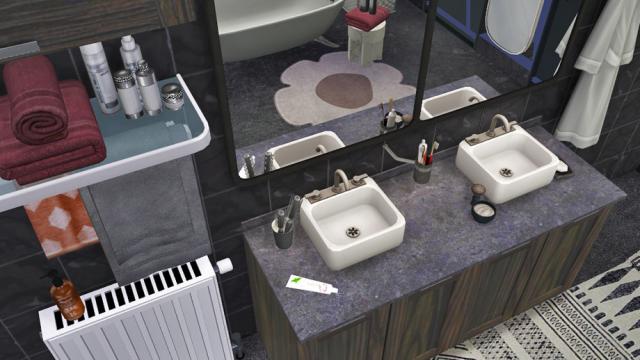 Brick & Steel - The Bath для The Sims 4