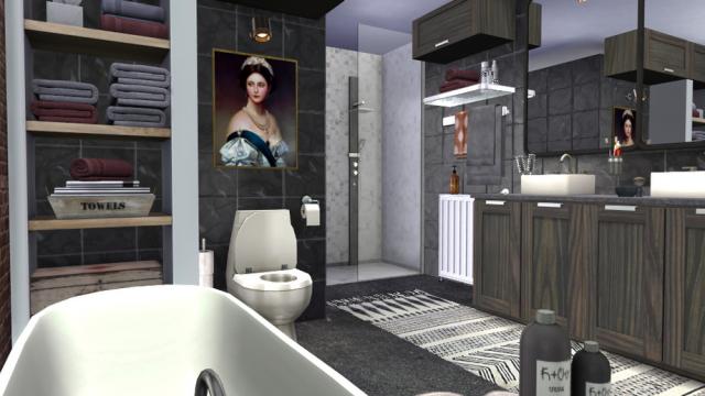 Brick & Steel - The Bath для The Sims 4