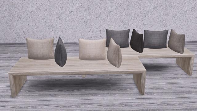 Wilma Living. Bench for The Sims 4