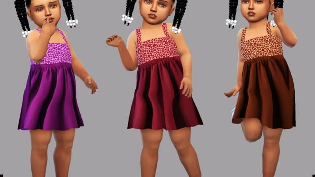 Download Elisa Dress Elisa Baby for The Sims 4