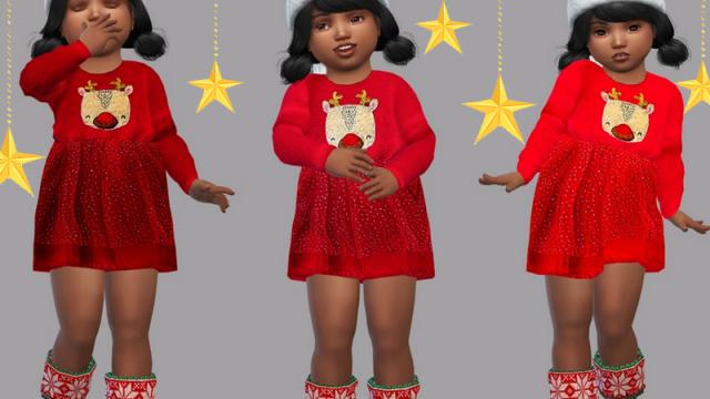 Holiday Wonderland -Dress baby Anna