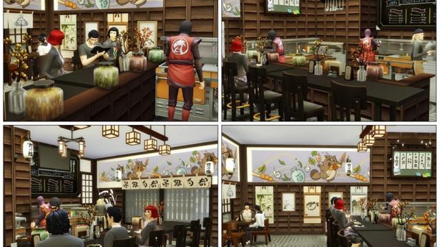 Sushi Bar [restaurant] для The Sims 4