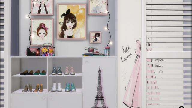 Aria's Fashionista Bedroom for The Sims 4