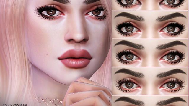 Harmony Eyelashes N79 for The Sims 4