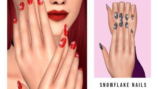 Snowflake Nails