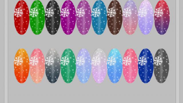 Snowflake Nails для The Sims 4