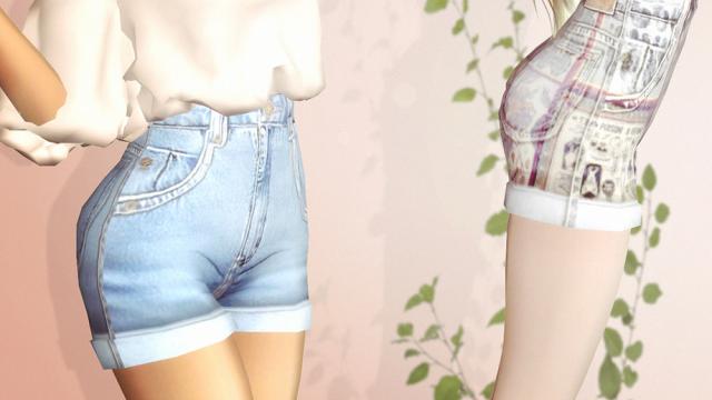 Reckless Shorts for The Sims 4