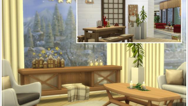 Holiday Wonderland_Snowflake Chalet для The Sims 4