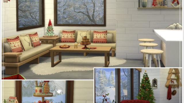 Holiday Wonderland_Snowflake Chalet для The Sims 4