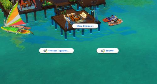 Snorkel Everywhere (Island Living) for The Sims 4