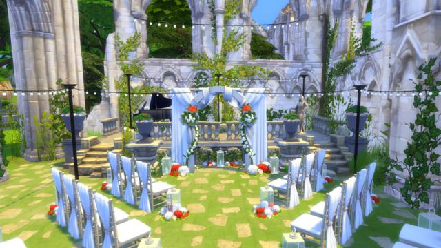 Church Ruin Wedding Venue для The Sims 4