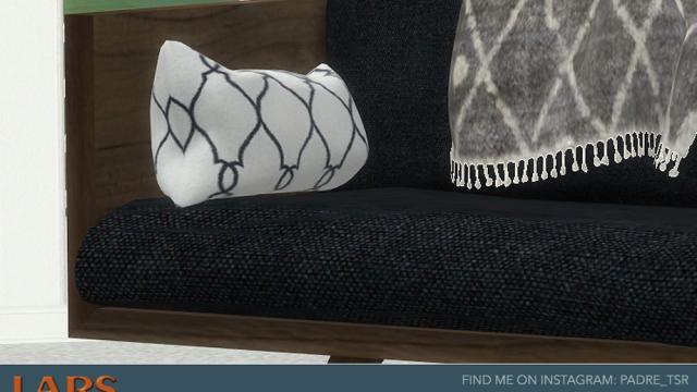 Lars Living Room - Loveseat Left Cushion for The Sims 4