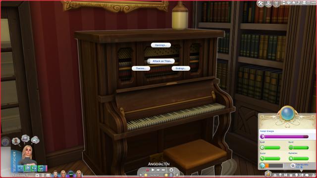 Attack on Titan songs on piano для The Sims 4