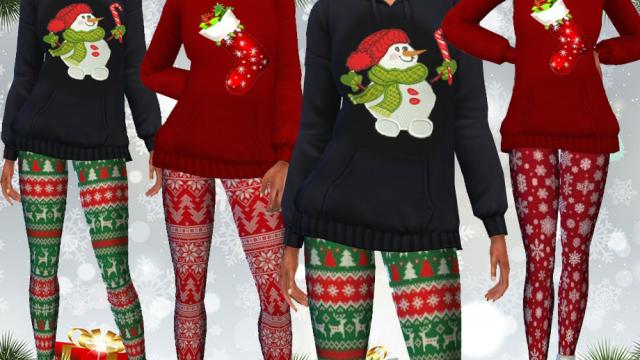 Female Xmas Long Hoodies