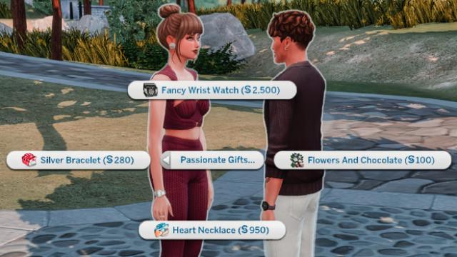 Passionate Gifts для The Sims 4