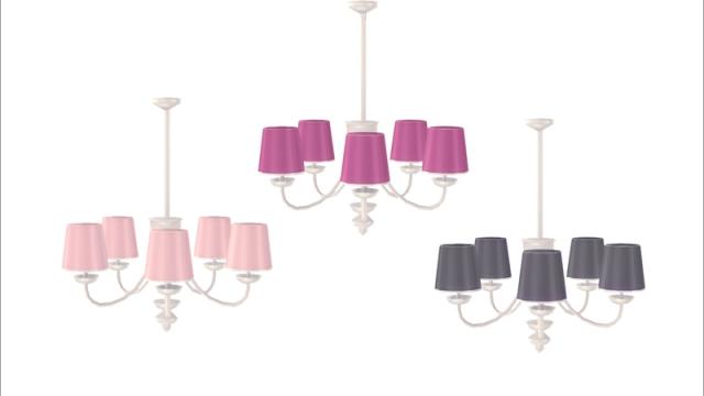 [French teen room] - ceiling lamp for The Sims 4