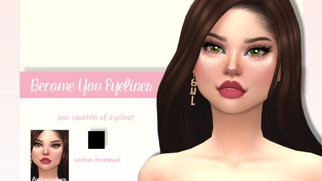 Become You Eyeliner для The Sims 4