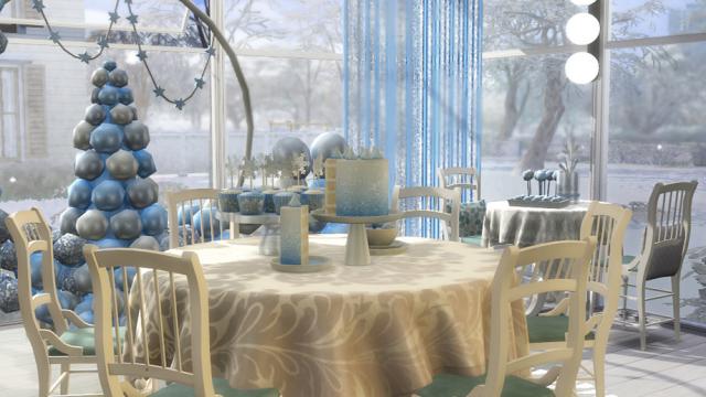 Download WINTER ORANGERY for The Sims 4