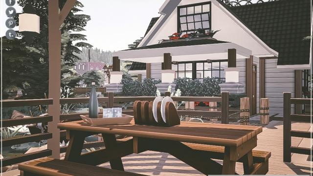 Lake Cottage Starter for The Sims 4