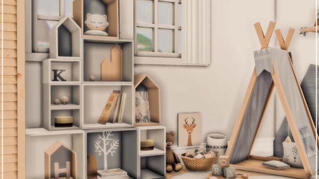 Aubrey Kids room для The Sims 4