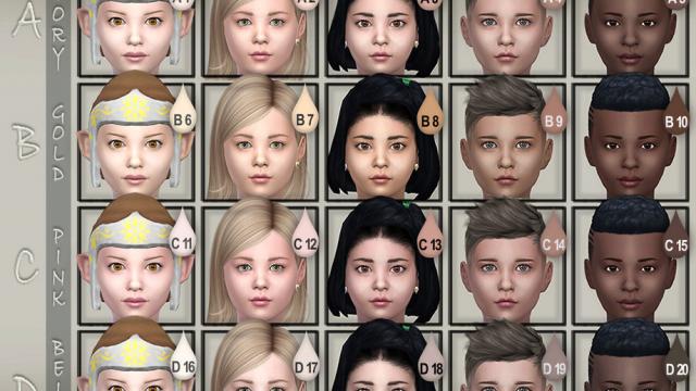 Kids skin for The Sims 4