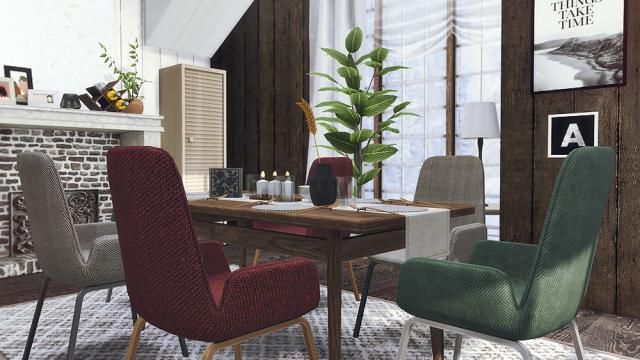 Dani - Dining Room для The Sims 4