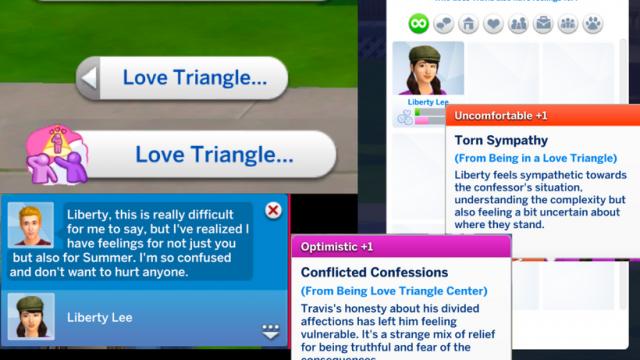 Love Triangle для The Sims 4