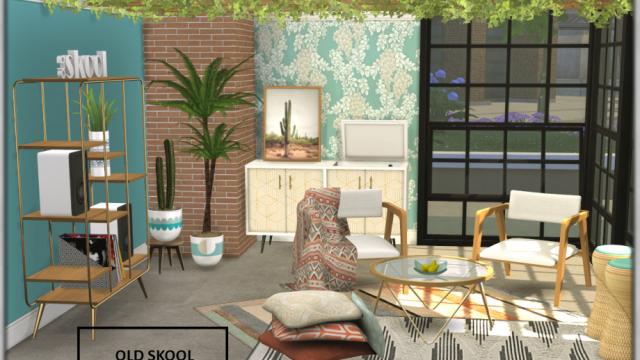 Old Skool Sitting Room - Part 1 for The Sims 4