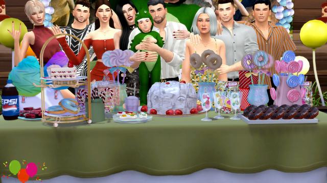 Children's party (Pose Pack) for The Sims 4