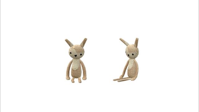 [Lily nursery] - Rabbit knitted toy