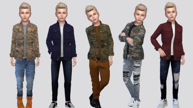 Surge Basic Military Jacket Boys