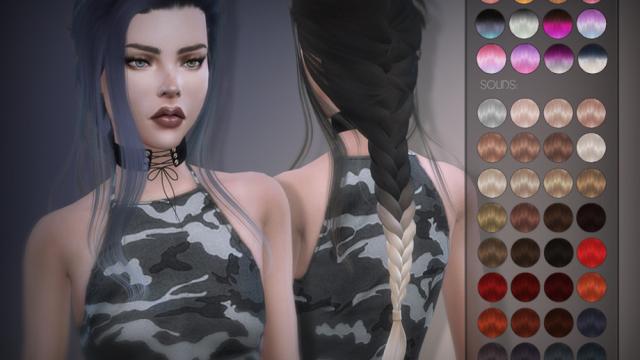 LeahLillith Daydream Hair для The Sims 4